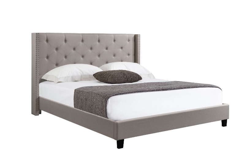 Picture of ELY Linen Upholstered Bed Frame - Eastern King Size