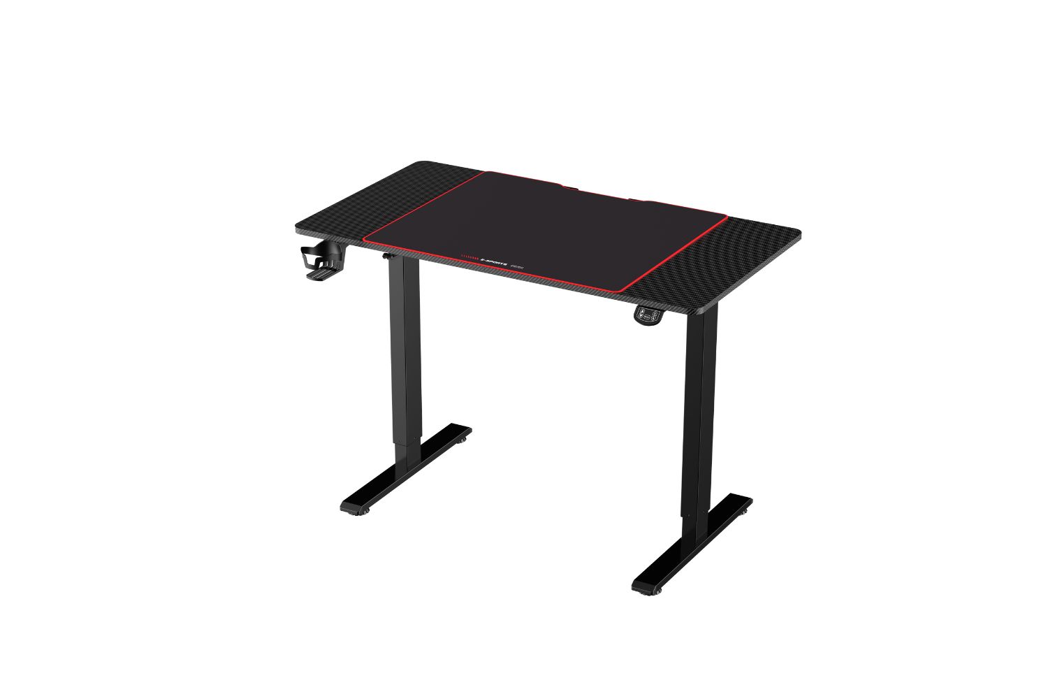 MATRIX Electric Height Adjustable Straight Desk with Jumbo Mousepad ...