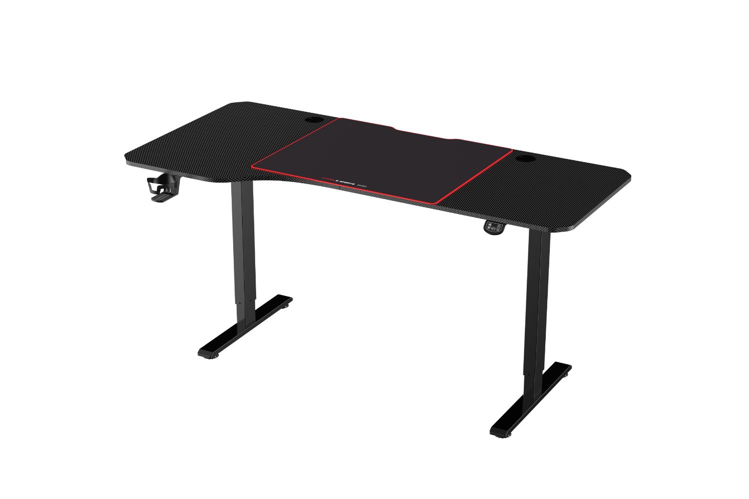 MATRIX Electric Height Adjustable Straight Desk with Jumbo Mousepad