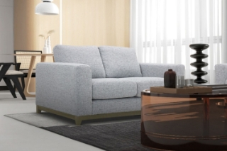 Picture of SIESTA Fabric Sofa Range (Sandstone) - 2 Seater (Loveseat)