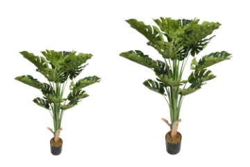 Picture of MONSTERA DELICOSA Artificial Plant with Pot - 47" Tall 