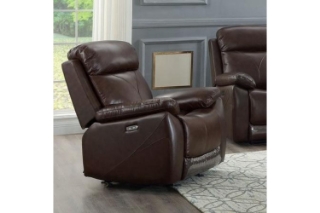 Picture of TAZAN Power Reclining Sofa (Brown) - 1 Seater Armchair (1R)