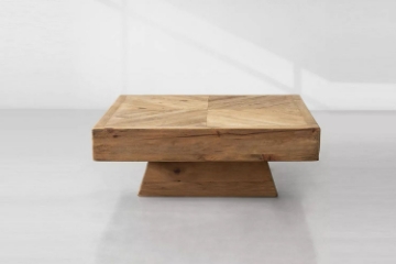 Picture of HOMER 100% Reclaimed Pine Wood Square Coffee Table (39.3" x 39.3")