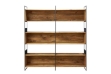 Picture of ELMORE Reclaimed Pine Wood Large Iron Shelf (74.8" x 71.2")
