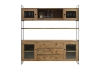 Picture of ELMORE Reclaimed Pine Wood Cabinet Shelf/Display Cabinet (74.8" x 70.8")