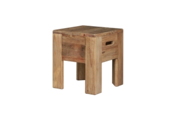 Picture of RUSSELL 100% Reclaimed Pine Wood Stool (15.7" Tall)