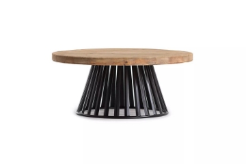 Picture of CARL Reclaimed Pine Wood D35.5" Round Coffee Table