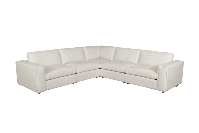 Picture of HOKIO Feather Filled Modular Corner Sofa (Off-White) - without Ottoman	