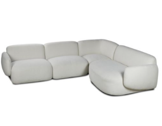 Picture of SUMMIT Fabric Modular Sofa Range - 4PC Sectional Chaise Set 
