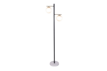 Picture of FLOOR LAMP 536 with White Round Glass Shades