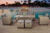 Picture of ALBANY 3+1+1 Wicker Dining Outdoor Sofa Set (Beige)