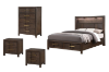 Picture of HOPKINS 4PC/5PC/6PC Bedroom Combo Set in Queen/Eastern King Size