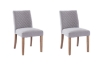 Picture of IVAN Fabric Dining Chair with Walnut Rubber Wood Legs - 2 Chairs in 1 Carton 