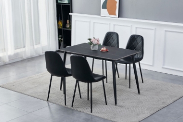 Picture of YOONA 5PC 47.2" Sintered Stone Top Dining Set