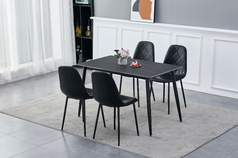 Picture of YOONA 5PC 47.2" Sintered Stone Top Dining Set