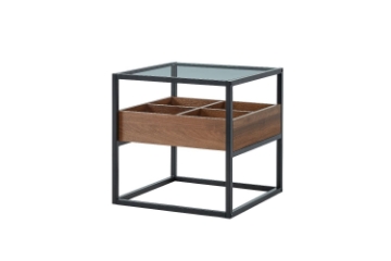 Picture of GLACIER Glass Top Side Table