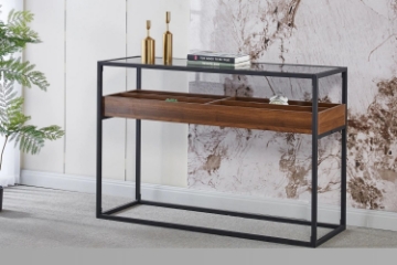 Picture of GLACIER Glass Top Console Table