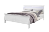Picture of LOUIS Hevea Wood Bed Frame with LED Lighting Headboard in Queen/Eastern King Sizes (White) 