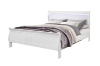 Picture of LOUIS Hevea Wood Bed Frame with LED Lighting Headboard (White) - Queen Size