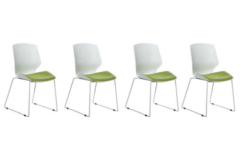 Picture of SOLACE Stackable Visitor Chair (Green) - 4PC in 1 Carton