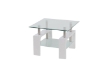 Picture of HORIZON Glass Side Table (White)