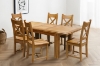 Picture of WESTMINSTER Solid Oak Wood 7PC 59"-79" Extension Dining Set