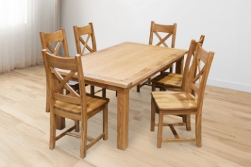 Picture of WESTMINSTER Solid Oak Wood 7PC 70.8" Dining Set