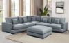 Picture of CARLO Fabric Corner Sofa with Ottoman