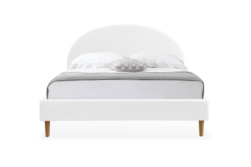 Picture of HOFFMAN Fabric Bed Frame in Single/Double/Queen Size (Off White)