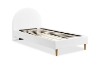 Picture of HOFFMAN Fabric Bed Frame in Single/Double/Queen Size (Off White)