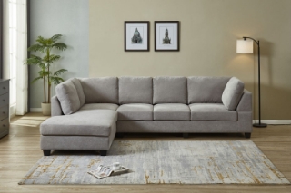 Picture of LIBERTY SECTIONAL FABRIC SOFA (LIGHT GREY)- Left Hand Facing Chaise without Ottoman