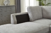 Picture of LIBERTY SECTIONAL FABRIC SOFA (LIGHT GREY)- Right Hand Facing Chaise  with ottoman