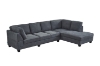 Picture of LIBERTY Sectional Fabric Sofa (Dark Grey) - Right Hand Facing Chaise without Ottoman