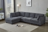 Picture of LIBERTY Sectional Fabric Sofa (Dark Grey) - Left Hand Facing Chaise without Ottoman