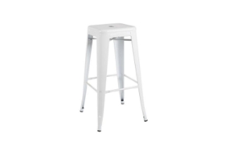 Picture of TOLIX Replica Bar Stool (White) - 25.5"/65cm