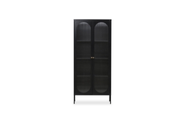 Picture of STARK 2-Arched Door Accent Glass Display Cabinet (Black)