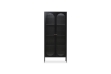 Picture of STARK Steel Frame 2-Arched Door Accent Glass Display Cabinet (Black)