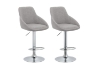 Picture of 【Pack of 2】ZACH Height Adjustable Bar Chair (Grey)