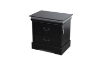 Picture of LOUIS 2-Drawer Hevea Wood Nightstand with LED Lighting (Black)