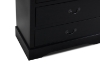 Picture of LOUIS 5-Drawer Hevea Wood Chest with LED Lighting (Black) 