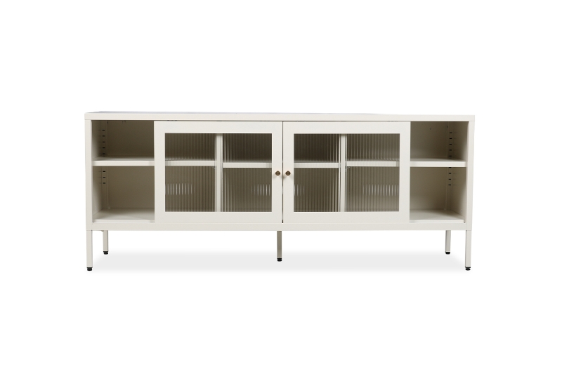 Picture of STARK 59" Steel Frame Sliding Door TV Unit (Cream)