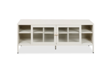 Picture of STARK Steel Frame 59" Sliding Door TV Unit (Cream)