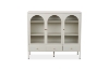 Picture of STARK 3-Arched Doors 3-Drawers Glass Display Cabinet (Cream)