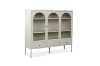 Picture of STARK 3-Arched Doors 3-Drawers Glass Display Cabinet (Cream)