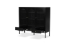 Picture of STARK 3-Arched Doors 3-Drawers Glass Display Cabinet (Black)