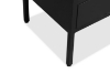 Picture of STARK Steel Frame 3-Arched Doors 3-Drawers Glass Display Cabinet (Black)
