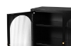 Picture of STARK 3-Arched Doors 3-Drawers Glass Display Cabinet (Black)