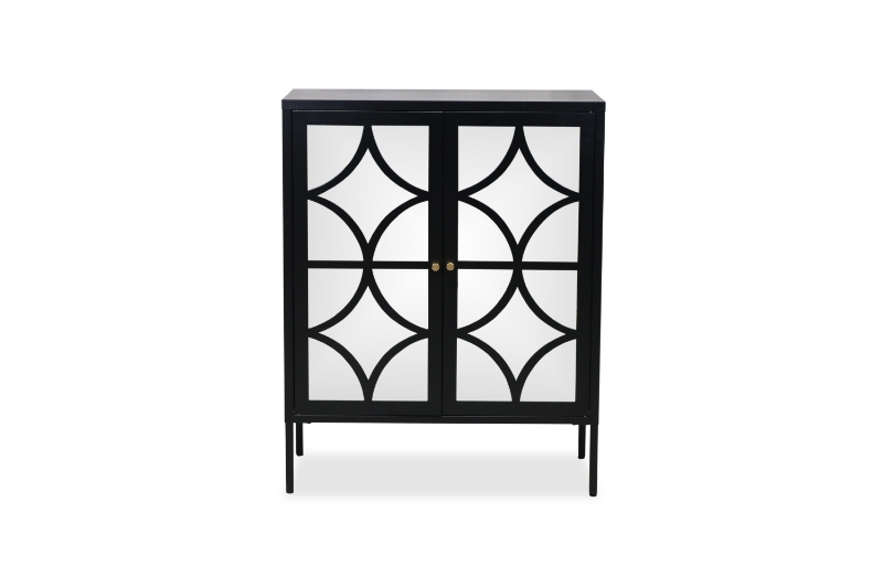 Picture of STARK 2-Mirror Door Cabinet (Black)