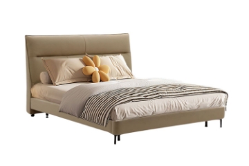 Picture of CASTLE Microfiber Leather Bed Frame in Queen/Eastern King Sizes