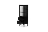 Picture of STARK 1-Door 2-Drawer Accent Glass Display Cabinet (Black)